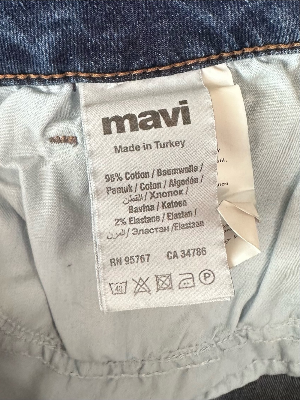 Mavi Emma Slim Boyfriend Jeans Medium Wash Stretch Denim Women’s 29 - Picture 6 of 7